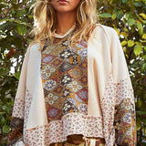Almond Boho Era Light Thermal Dolman