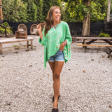 Apple Green Shoot For the Stars Oversize Dolman