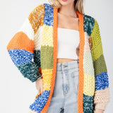 Sage & Sun Colorblock Knit Cardigan