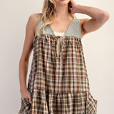 Wanderlust in Check Romper