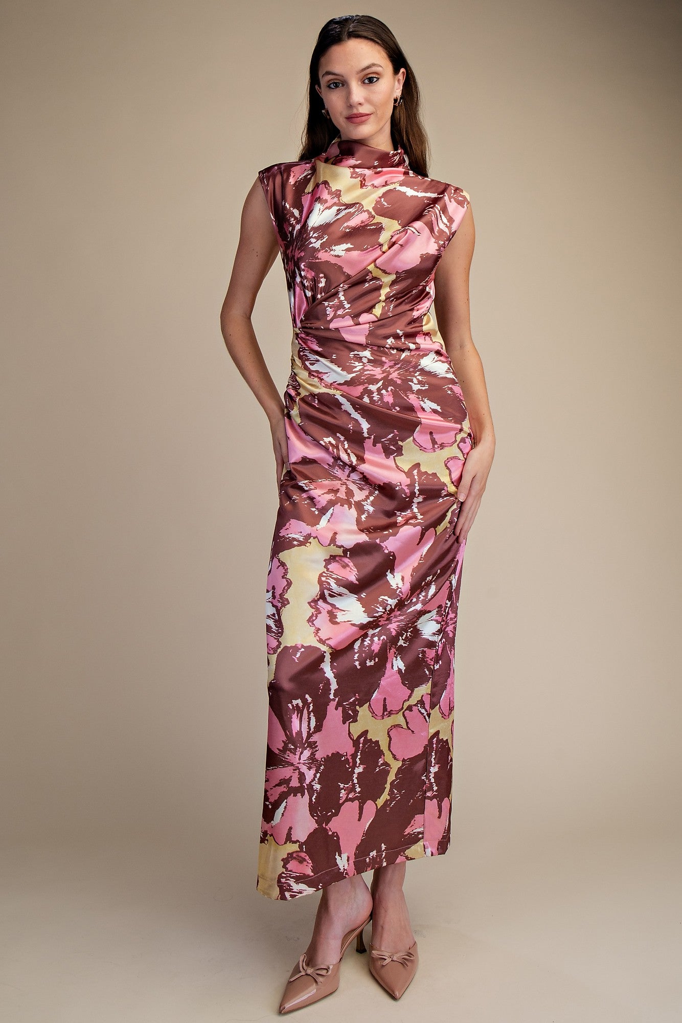 Retro Garden Goddess Midi Dress