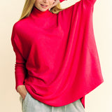 Cozy Loose Fit Turtleneck Pullover