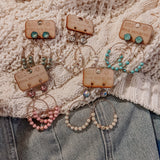 Simply Chic Spring Half Beaded Earring