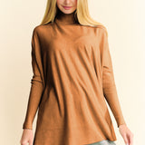 Cozy Loose Fit Turtleneck Pullover