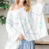 Cream Shoot For the Stars Oversize Dolman