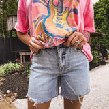 Double Trouble High Rise Midi Short