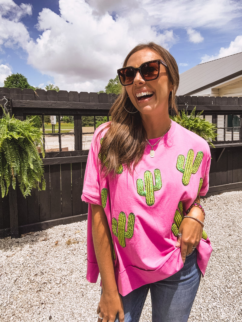 oversized sequin top