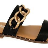 Catch Flights | Black Sandal