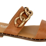 Catch Flights | Cognac Sandal