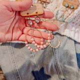 Simply Chic Spring Half Beaded Earring