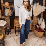 Finder's Keepers Mid Rise Wide Leg Denim