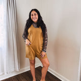 Washed Mocha Romper with Adjustable Buckle Strap