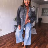 Burnt Topaz Chenille Mock Neck Balloon Sleeve Sweater
