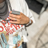 TQ Long Teardrop Adjustable Ring