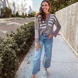 Shiny Midrise Crop Wide Leg
