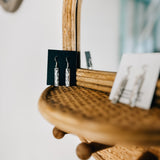 Engraved SS Mini Stick Earring