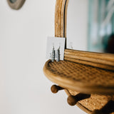Engraved SS Mini Stick Earring