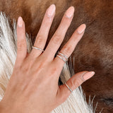 Silver Thin Band Stacker Ring