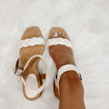 Simone White Butter Heel