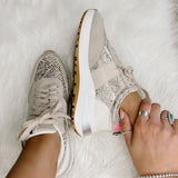 Serafina Gold Snake Tennie