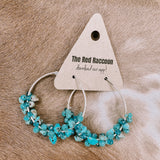Turq Rocks Beaded Hoop