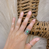 Sonoran Gold Turquoise Sunray Ring