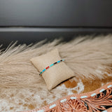 Multi Chicklet Inlay SS Cuff