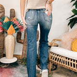 Deep Blue Straight Denim