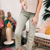 Sage Mid Rise Straight Leg Jeans