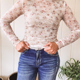 Floral Bouquet Sheer Mesh