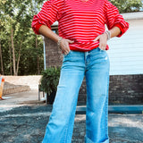 Vouch Mid Rise Wide Leg