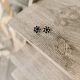 Onyx Irregular Cluster 1" Earring