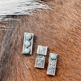 Triple Turquoise SS Watch Cuff