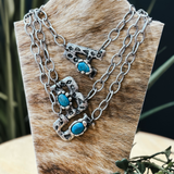 Western Initial Turq Necklace | 18"
