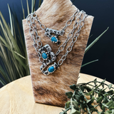 Western Initial Turq Necklace | 18"
