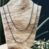 30" SS Mini Paperclip Chain Necklace