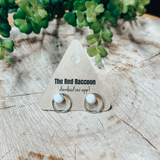 All Around Howlite Post Earring