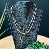 All The Chic Things Multi Layer Drop Necklace