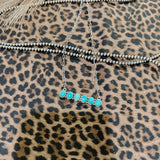 Sixth Sense Oval Turquoise Bar Necklace