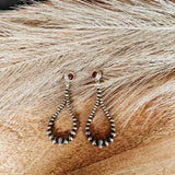 Dahlia Rose Teardrop Post Earring
