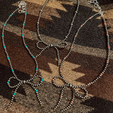 Turquoise Bow Navajo Pearl Necklace
