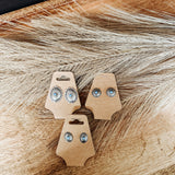 Kingman Turq Concho Post Earring