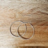 Shiny Twisted Rope SS Hoop