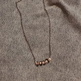 Pink Conch + Cylinder Alternating Necklace