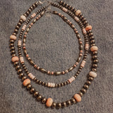 Torpedo Pink Conch + Sterling Silver Pearls | 14"