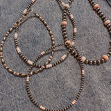 Torpedo Pink Conch + Sterling Silver Pearls | 14"