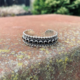 Onyx Triple Ball Inlay Rope Cuff