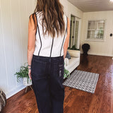Oatmeal Contrast Edge Button Down Vest