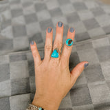 OOAK | Blue Pyrite Turquoise Ring