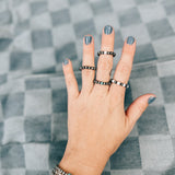 NP + Howlite Alternating Stretchy Ring